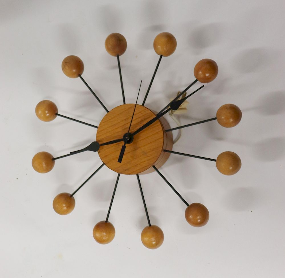 Appraisal: MIDCENTURY George Nelson Ball Clock By Herman Miller From a