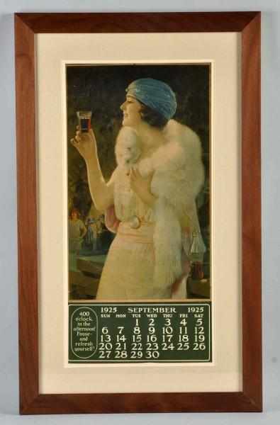 Appraisal: Coca-Cola Calendar Framed and matted Good color remains but does