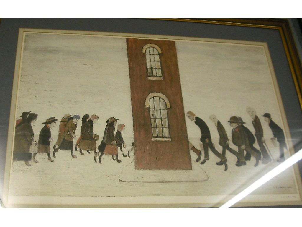 Appraisal: After Lawrence Stephen Lowry - - 'The Meeting Point' signed