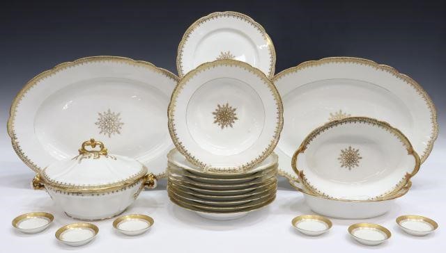 Appraisal: lot of French Limoges porcelain partial service Charles Ahrenfeldt retailed