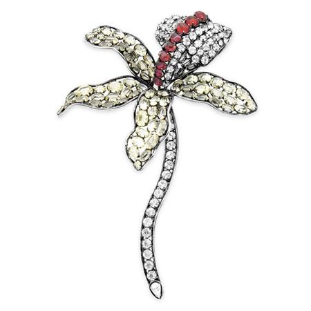 Appraisal: Iradj Moini Orchid Brooch Estimate -