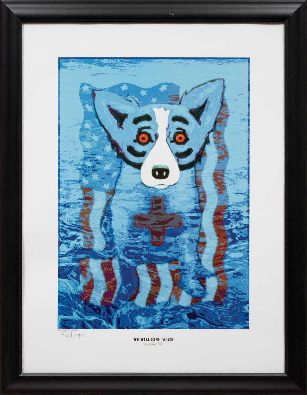 Appraisal: George Rodrigue American Louisiana - We Will Rise Again silkscreen