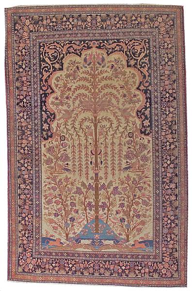 Appraisal: A Kashan rug Central Persia circa size approximately ft in