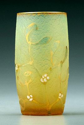 Appraisal: Daum Nancy vase cameo decoration with flowers and leaves over