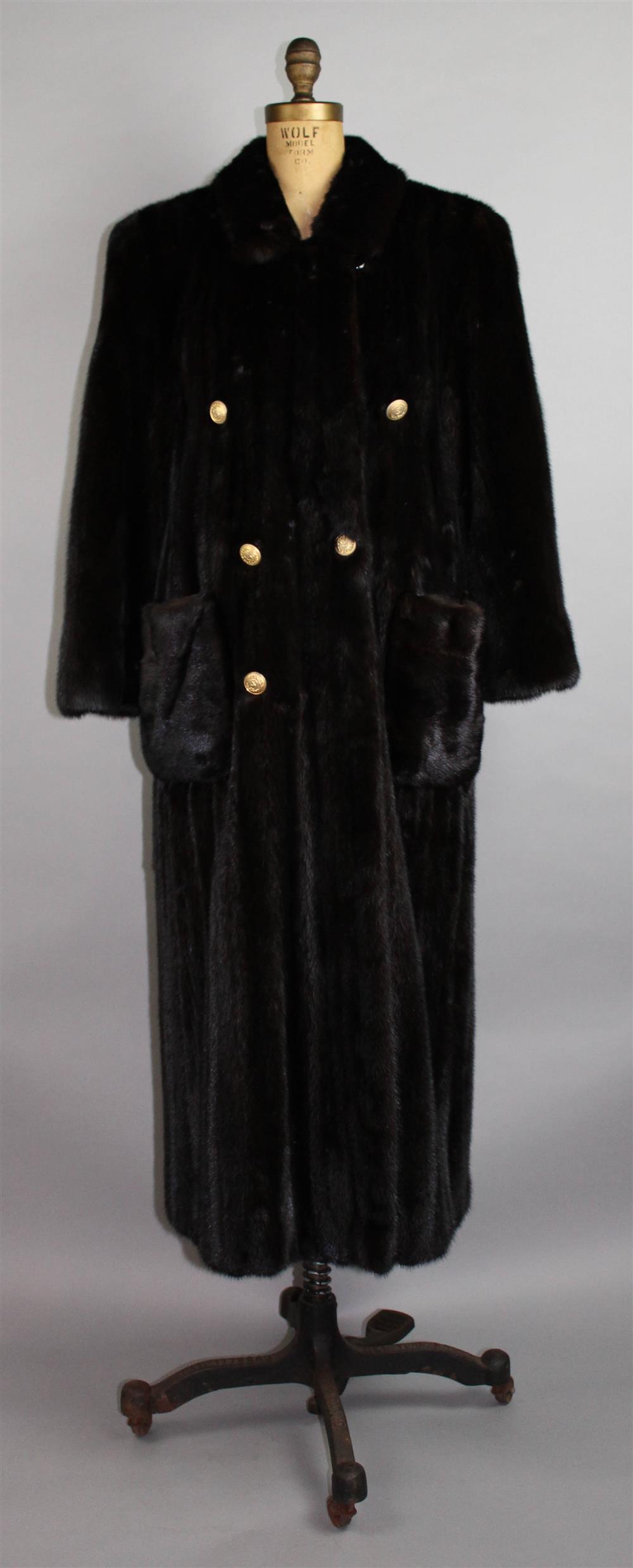 Appraisal: VALENTINO FULL LENGTH MINK COAT RETAILED BY SAKS JANDEL the