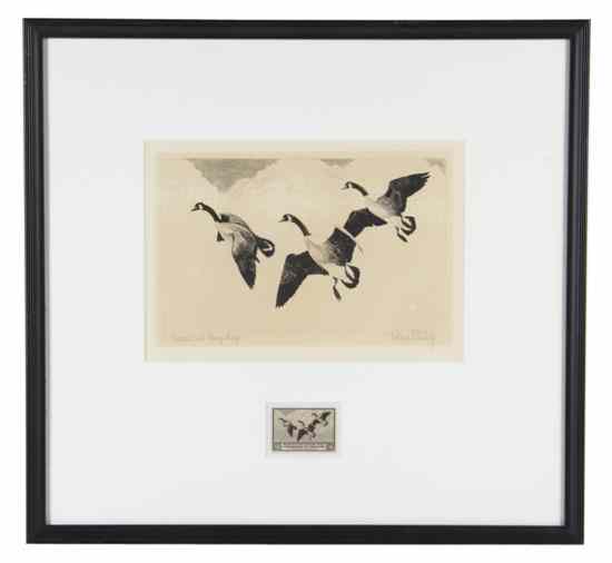 Appraisal: Five Federal Duck Stamp Prints each matted and framed comprising