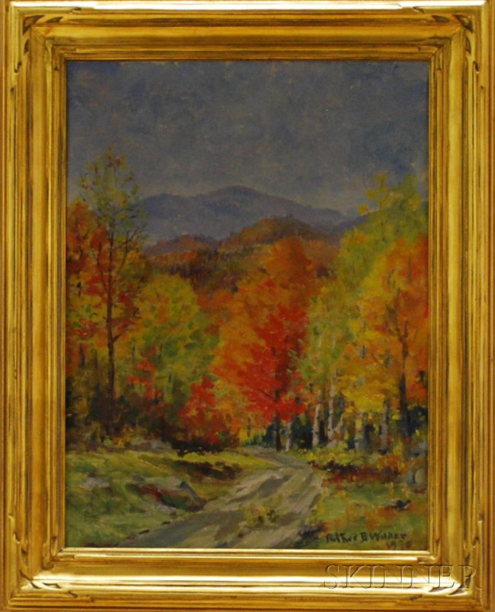 Appraisal: Arthur B Wilder American - Pomfret Road Signed and dated