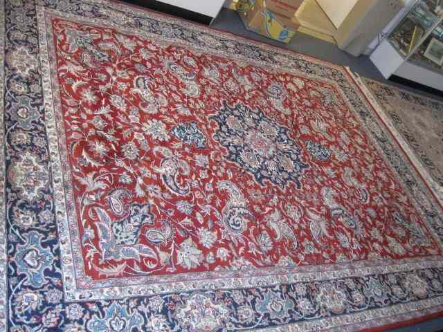 Appraisal: Tabriz Persian Handmade Room Size Rug outstanding flowery vine red