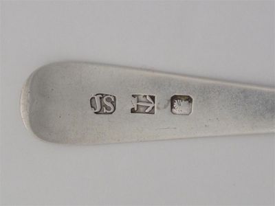 Appraisal: JOHN STEWART An rare Old English teaspoon c oz Slight