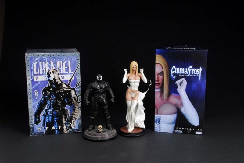 Appraisal: Lot of Grendel Emma Frost Statues Description Contemporary Includes two