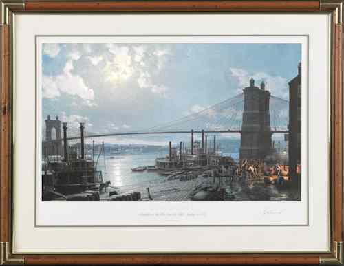 Appraisal: John Stobart American b photo off-set of the Cincinnati edition