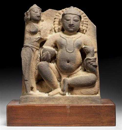 Appraisal: RELIEF FRAGMENT OF A GOD Central India ca th century