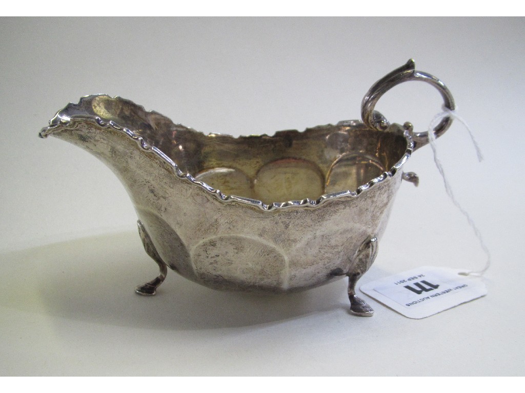 Appraisal: Silver sauceboat Birmingham