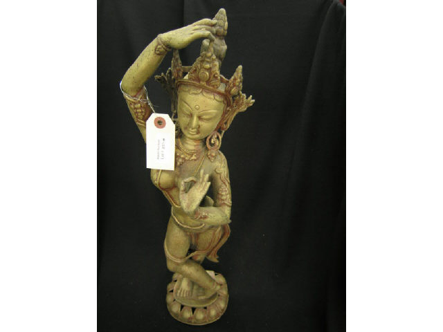 Appraisal: Oriental Bronze of a Goddess