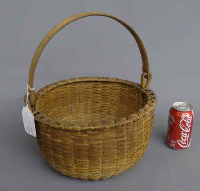 Appraisal: th c swing handle Taconic basket '' D '' Ht