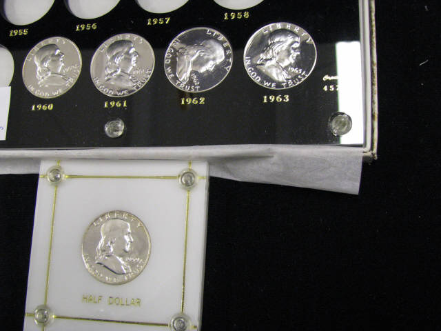 Appraisal: Proof Franklin Half Dollars thru in holders