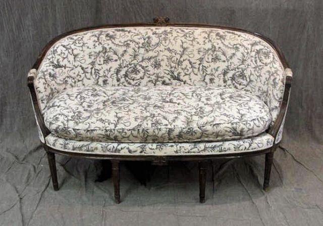 Appraisal: Louis XV Style Upholstered Loveseat From a Riverdale NY estate