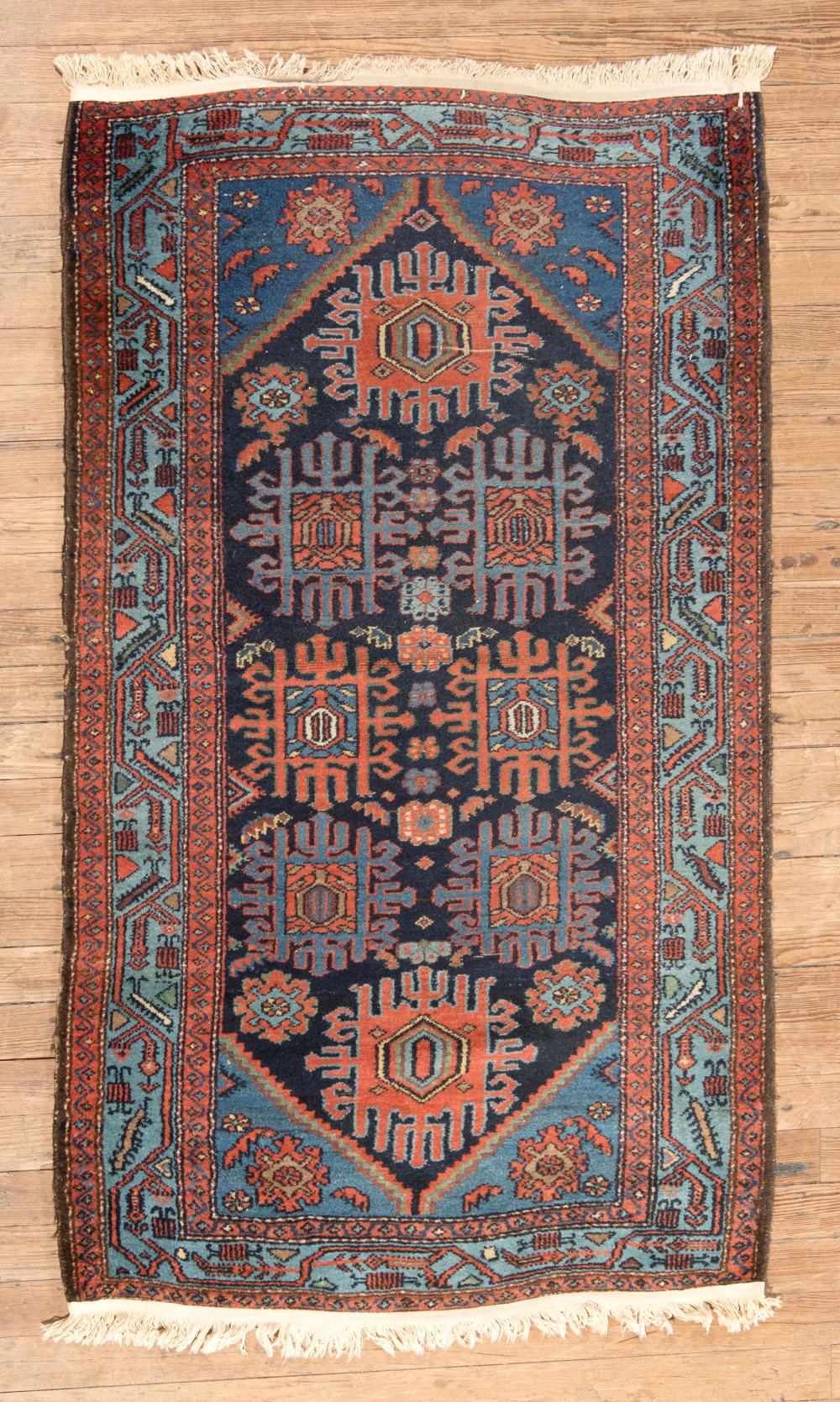 Appraisal: Four Antique Rugs incl Sarouk and Hamadans ft in x