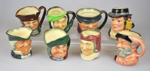 Appraisal: Eight small Royal Doulton character jugs - Parson Brown Old