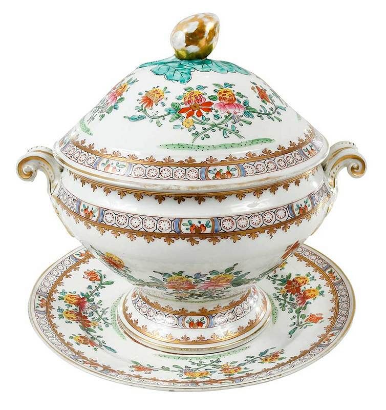 Appraisal: French Lidded Soup Tureen and Under Tray late th century