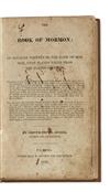 Appraisal: FIRST EDITION MORMONS The Book of Mormon An Account Written