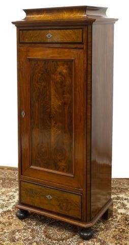 Appraisal: Danish Biedermeier mahogany cabinet th c case with stepped top