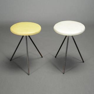 Appraisal: Two Norman Cherner For Good Form Stools Height inches Diameter