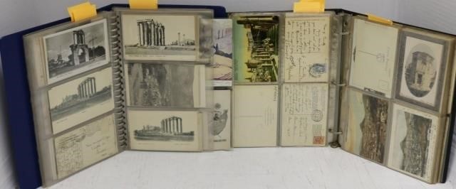 Appraisal: COLLECTION OF TWO ALBUMS OF VINTAGE GREEKPOSTCARDS TOTAL THE FIRST