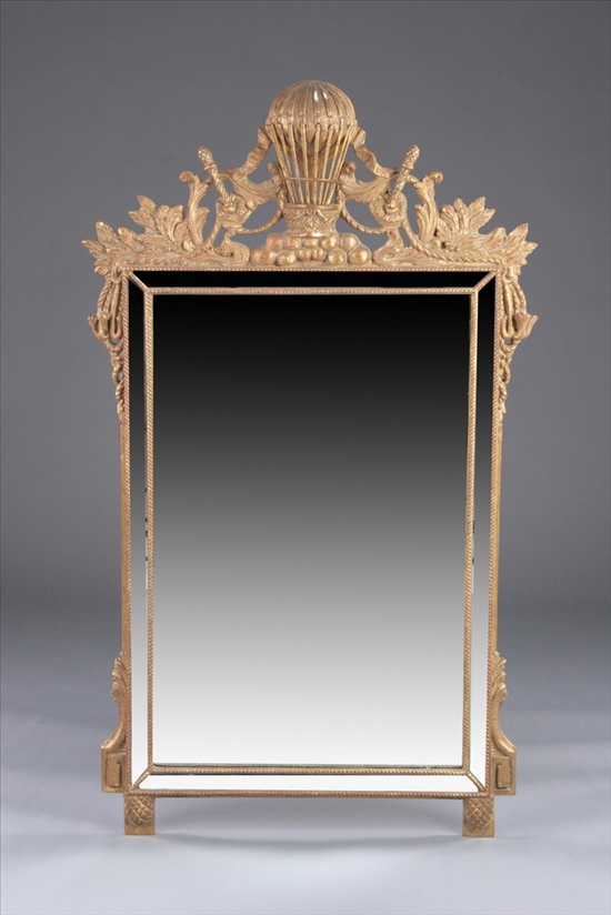 Appraisal: NEOCLASSICAL RECTANGULAR WALL MIRROR th century Mirror Fair New York