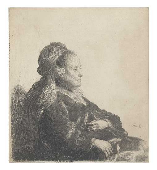 Appraisal: REMBRANDT VAN RIJN The Artist's Mother Seated in an Oriental