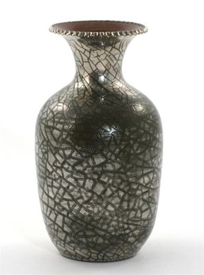 Appraisal: A Sunflower Pottery vase designed by Sir Edmund Elton shouldered