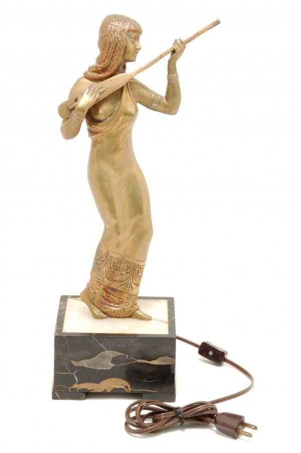 Appraisal: Aurore Onu Rumanian th th century Art Deco patinated bronze