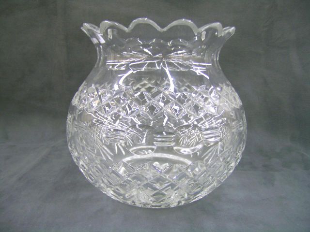 Appraisal: Waterford diameter rose bowl with fluted edge