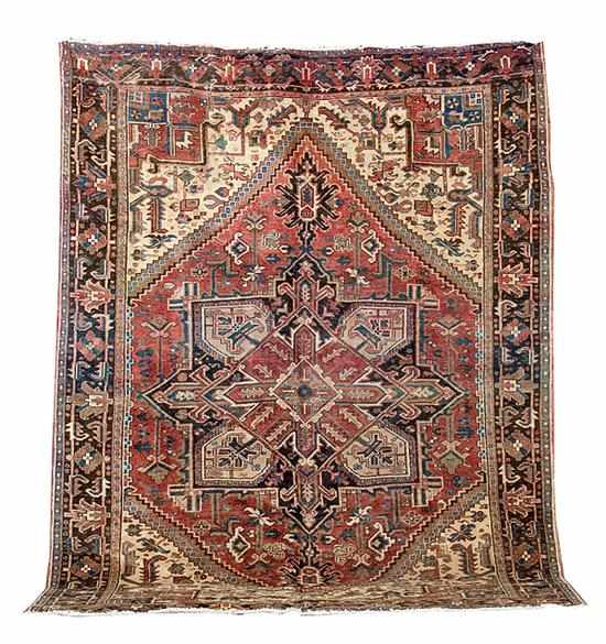 Appraisal: Persian Heriz carpet early th century ' '' x '