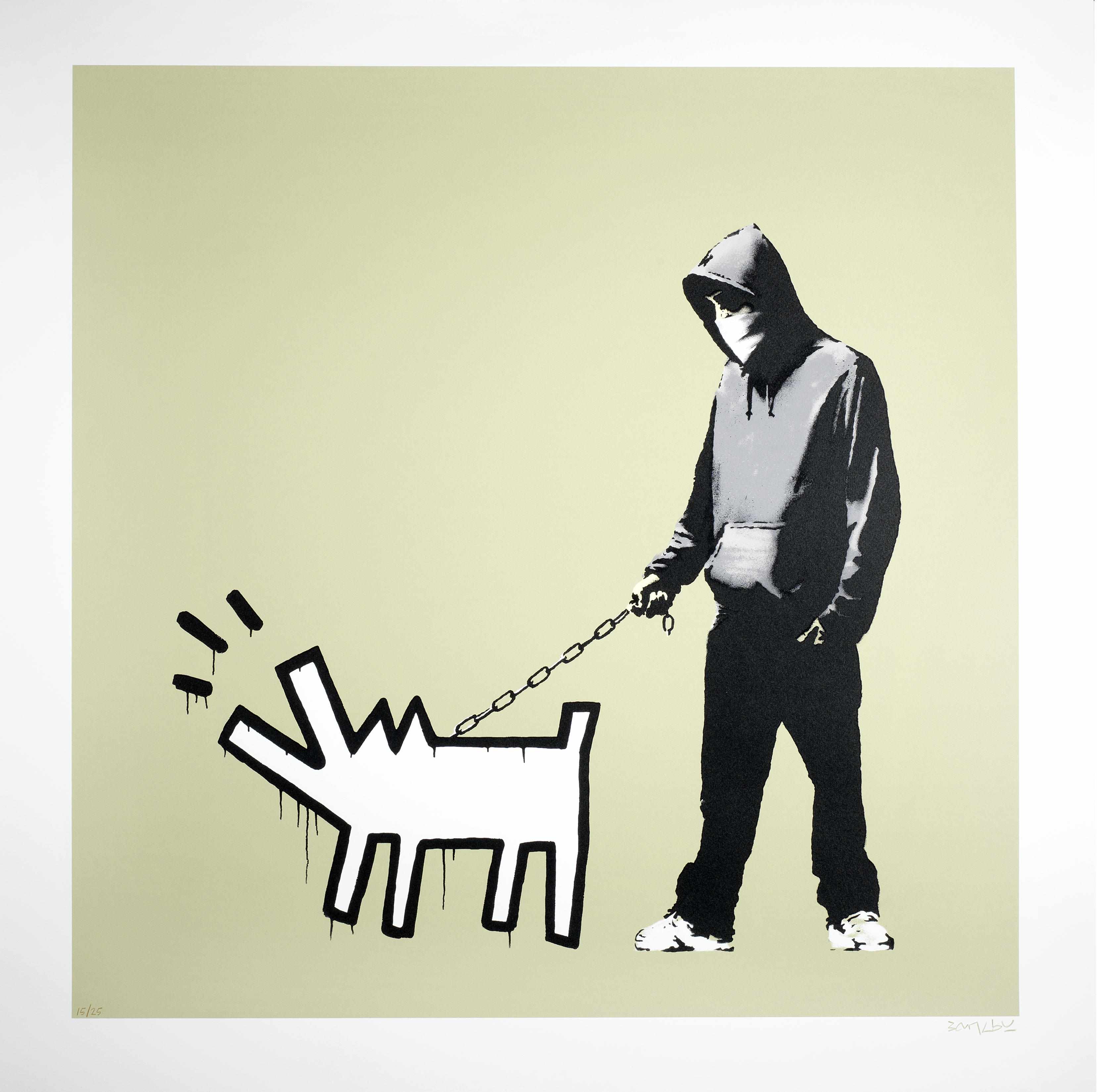 Appraisal: Banksy British born Choose Your Weapon Khaki signed and numbered