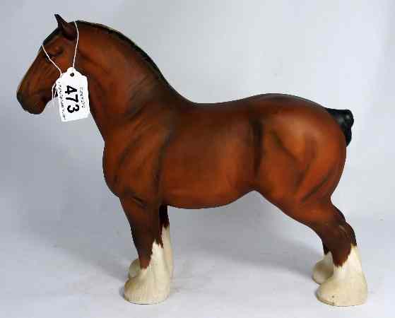 Appraisal: Beswick matt large Burnham Beauty Shire Horse