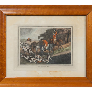 Appraisal: A Collection of Six Equestrian Engravings After Samuel Howitt English