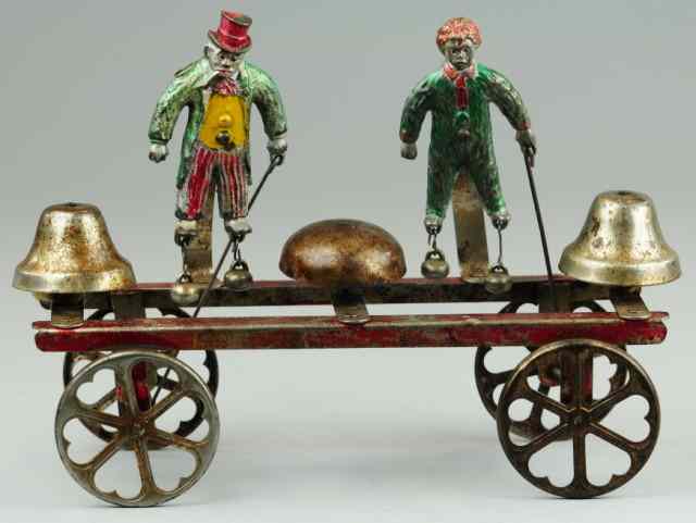 Appraisal: MR FLIP AND LITTLE NEMO BELL TOY Watrous rare example