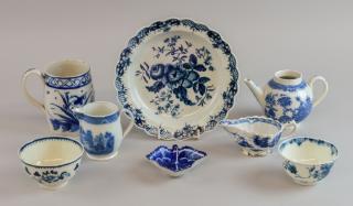 Appraisal: Small collection of mostly th century blue and white English