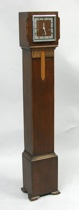 Appraisal: Art Deco Grandmother's Clock England th Century This wood case