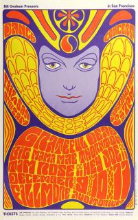 Appraisal: Bill Graham Vintage Rock Poster BG Wes Wilson American b