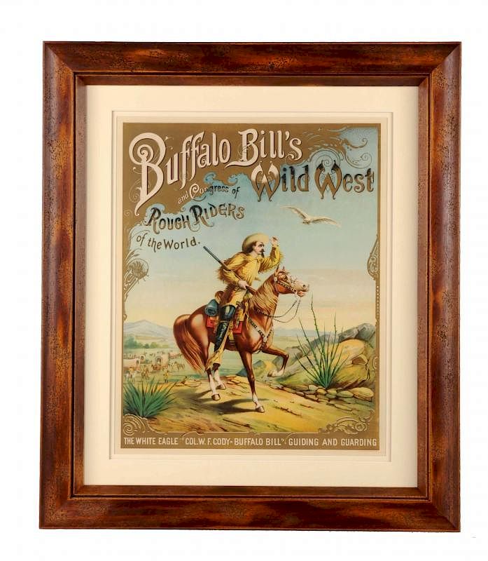 Appraisal: Buffalo Bill's Wild West White Eagle Advertising Poster This is