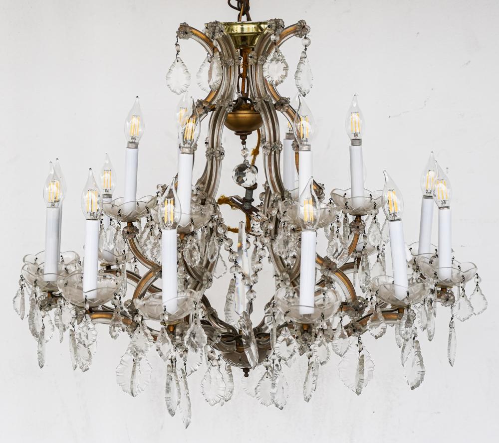 Appraisal: VENETIAN STYLE GLASS FIXTUREwith lights inches diameter inches high Condition