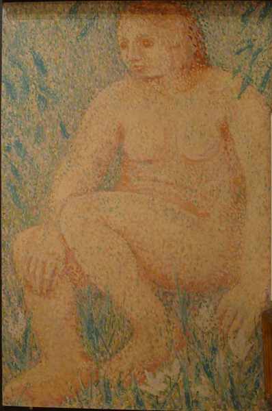 Appraisal: GEOFFREY JONES UNSIGNED FEMALE NUDE OIL ON BOARD