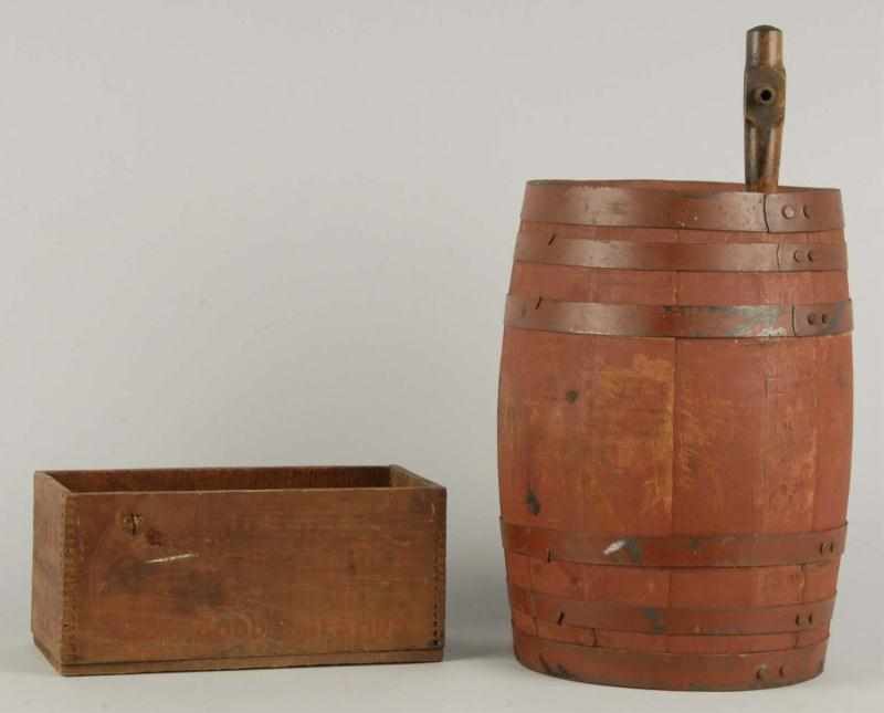 Appraisal: Lot of Coca-Cola Items Description Includes one wooden Coca-Cola five-gallon