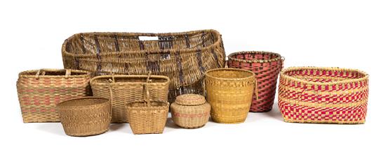 Appraisal: Sale Lot A Group of Native Gathering and Storage Baskets