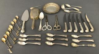 Appraisal: Sterling and Silver Plate Tableware Sterling and silver plate tableware