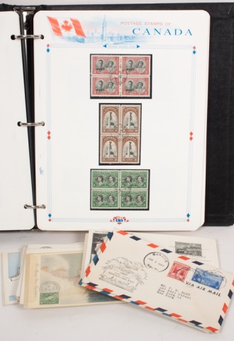 Appraisal: Collection of Canadian stamps and covers -' the stamps in