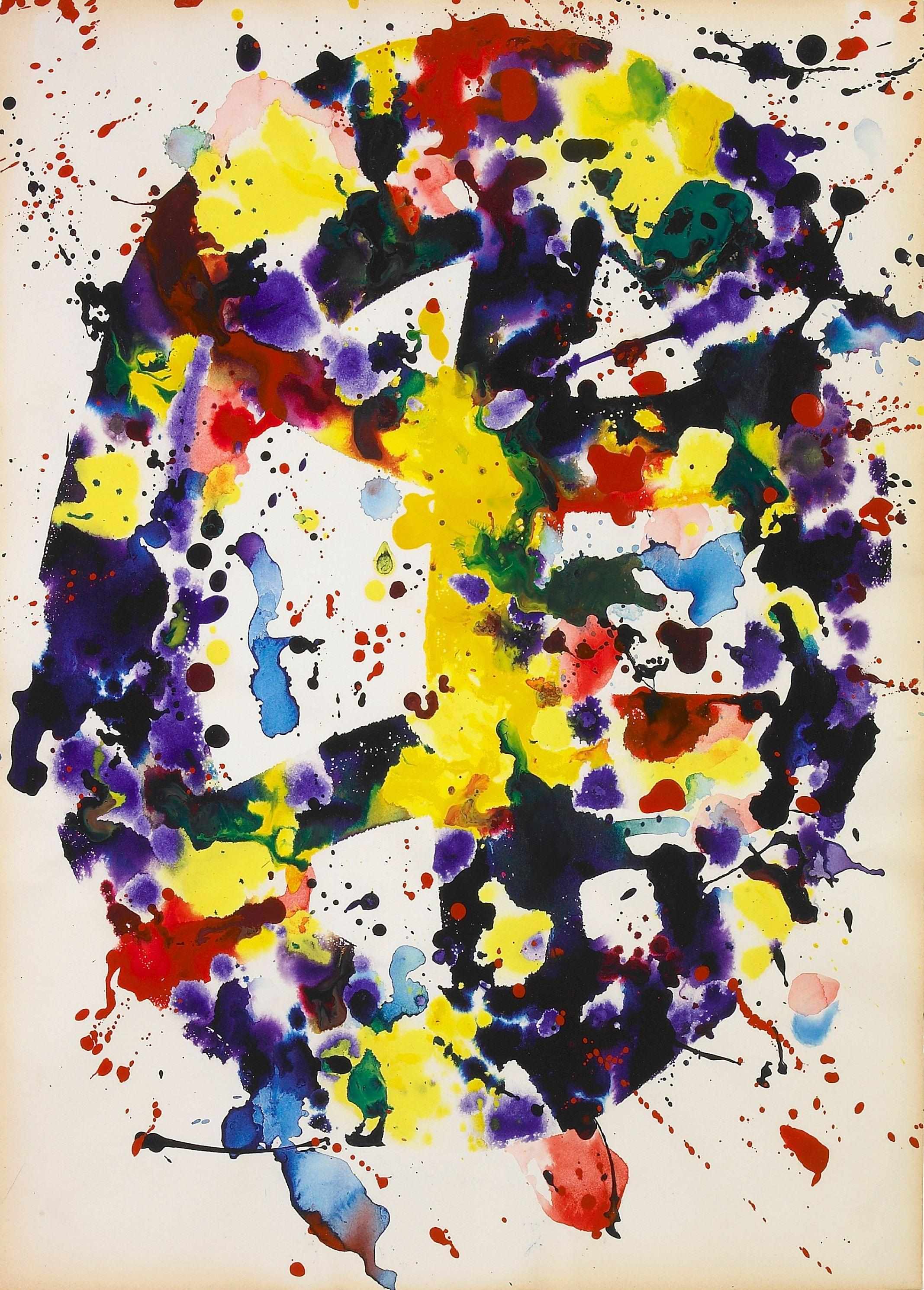 Appraisal: Sam Francis American - Untitled SF - signed dated and