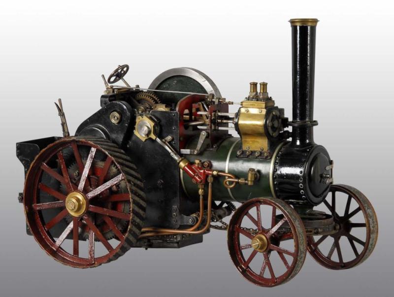 Appraisal: Live Steam Road Roller Model Description Circa Handmade from brass